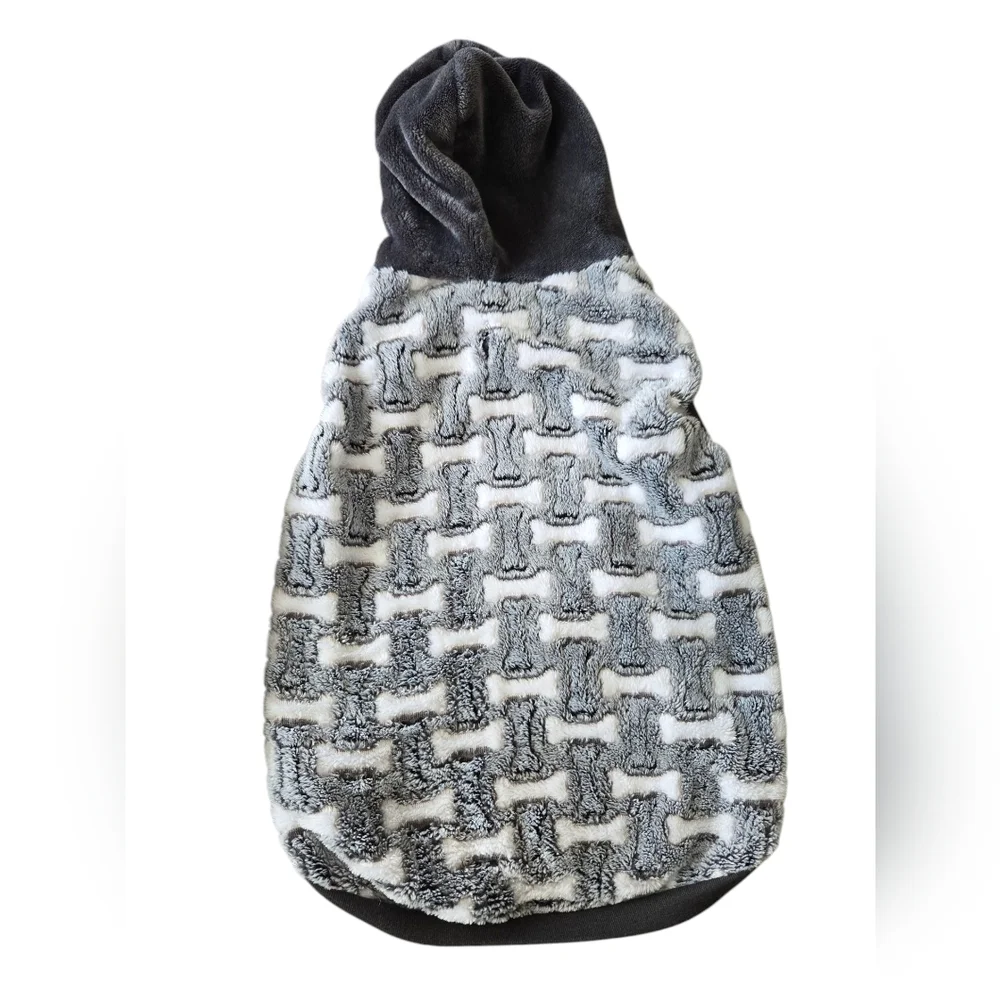 Medium Festive Dog Sweaters - Red and Gray